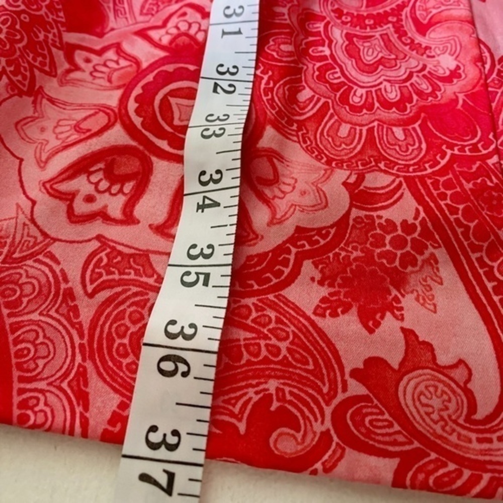 Jones New York Signature Pink & Red Paisley Surplice V-Neck Sheath Dress NWT - Picture 12 of 12